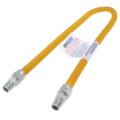 Product Image of 1/2" ID (5/8" OD) Yellow Coated Stainless Steel Gas Connector w/ 1/2" MIP Fittings (36" Length)