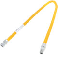 Product Image of 1/2" ID (5/8" OD) Yellow Coated Stainless Steel Gas Connector w/ 1/2" FIP x MIP Fittings (48" Length)