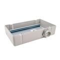 Product Image of 4-1/4" x 7" x 2" Plastic Housing w/ 2-3/4" x 6" Mounting Track, NEMA 1, 3/4" MNPT Nipple, Gray Lid