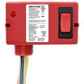 Product Image of Enclosed Polarized Relay, 10A SPST-N/C + Override w/ 24 Vac/DC Coil, Red Housing