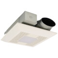 Product Image of Panasonic WhisperValue Ceiling/Wall Mount Bathroom Exhaust Fan with LED Light & Humidity Sensor, 50-80-100 CFM, FV-0510VSCL1