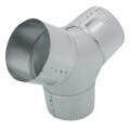 FY Series Sheet Metal Adapter, Y Connection (4" x 4" x 4")