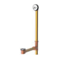 Product Image of Chrome Trip Lever Drain for Roman Tub w/ 1-1/2" Brass Tubing (17 Gauge)
