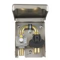 Product Image of Stainless Steel 2 PSI Gas Plug with 1/2" Rear NPT Inlet x 3/8" Quick Disconnect Outlet