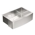 Product Image of 30" X 21" Stainless Steel 18 Gauge Single Bowl Sink, Apron, G18121