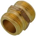 Product Image of 3/4" Male Hose x 3/4" Male Hose (1/2" FIP Tap) Brass Garden Hose Adapter (86GHT)