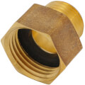 Product Image of 3/4" Female Hose x 1/2" Male Pipe Brass Garden Hose Adapter (84GH)