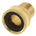 Product Image of 1/2" Male Pipe x 3/4" Female Hose Brass Garden Hose Swivel Adapter