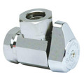 Product Image of 1/2" FIP x 7/16" & 1/2" OD Slip-Joint 1/4 Turn Angle Stop (Chrome Plated)