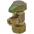 Product Image of 1/2" Nom Comp (5/8" OD) x 1/4" OD Comp 1/4 Turn Angle Stop (Rough Brass)