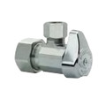 Product Image of 1/2" Nom Comp (5/8" OD) x 3/8" OD Comp. Angle Stop, 1/4 Turn, Lead Free (Rough Brass)
