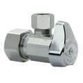 Product Image of 1/2" Nom Comp (5/8" OD) x 1/2" OD Comp. Angle Stop, 1/4 Turn, Lead Free (Chrome)