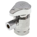 Product Image of 1/2" FIP x 1/4" OD Comp 1/4 Turn Angle Stop, Lead Free (Chrome)