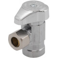 Product Image of 3/8" FIP x 3/8" OD Comp 1/4 Turn Angle Stop, Lead Free (Chrome)