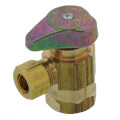 Product Image of 1/2" FIP x 3/8" OD Comp 1/4 Turn Angle Stop, Lead Free (Rough Brass)