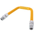 Product Image of 1/2" ID (5/8" OD) Yellow Coated Stainless Steel Gas Connector w/ 3/4" MIP Fittings (18" Length)
