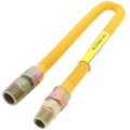 Product Image of 1/2" ID (5/8" OD) Coated Stainless Steel Gas Connector w/ 3/4" x 1/2" MIP Fittings (24" Length)