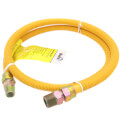 Product Image of 1/2" ID (5/8" OD) Coated Stainless Steel Gas Connector w/ 3/4" x 1/2" MIP Fittings (60" Length)