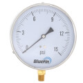 Product Image of 4.5" Contractor Pressure Gauge, Bottom Mount (0-15 PSI)