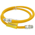 Product Image of 1/2" ID (5/8" OD) Coated Stainless Steel Gas Connector w/ 3/4" x 1/2" MIP Fittings (72" Length)