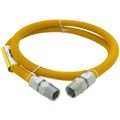 Product Image of 1/2" ID (5/8" OD) Coated Stainless Steel Gas Connector w/ 3/4" MIP Fittings (60" Length)