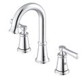 Product Image of Northerly 2 Handle Widespread Bathroom Sink Faucet w/ 50/50 Touch-Down Drain (Chrome), D304179