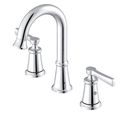 Product Image of Northerly 2 Handle Widespread Bathroom Sink Faucet w/ 50/50 Touch-Down Drain (Chrome), D304179
