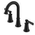 Product Image of Northerly 2 Handle Widespread Bathroom Faucet w/ 50/50 Touch-Down Drain (Satin Black), D304179BS