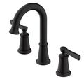 Product Image of Northerly 2 Handle Widespread Bathroom Faucet w/ 50/50 Touch-Down Drain (Satin Black), D304179BS