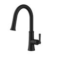 Product Image of Northerly Single Handle Pull-Down Kitchen Faucet (Satin Black), D454079BS