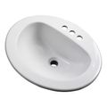 Product Image of Maxwell Oval 4" Centers Self-Rimming Bathroom Sink (White), G0012834CH