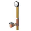 Product Image of Classics Lift & Turn Fit-all 20 Gauge Drain for Standard Tub w/ "Clean Out Here" Faceplate (Chrome), G0041855