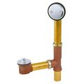 Product Image of Classics Lift & Turn 20 Gauge Drain for Standard Tub w/ Female Tee & "Clean Out Here" Faceplate (Chrome), G0041858