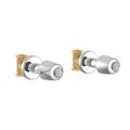 Product Image of Classics Straight Pattern Trim & Compression Valves w/ 1/2" IPS Connections, Metal Handles, Hot & Cold Stems (Chrome), G004776083