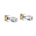 Product Image of Classics Straight Pattern Trim & Compression Valves w/ 1/2" IPS Connections, Metal Handles, Hot & Cold Stems (Chrome), G004776083