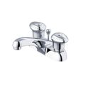 Product Image of Hardwater 2 Handle Centerset Bathroom Sink Faucet w/ Metal Pop-Up Drain (Chrome), G0053120