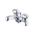 Product Image of Hardwater 2 Handle Centerset Bathroom Sink Faucet w/ Metal Pop-Up Drain (Chrome), G0053120