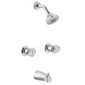 Product Image of Hardwater 2 Handle Sliding Sleeve Escutcheon Tub & Shower Fitting w/ Slip Diverter Spout (Chrome), G005842082