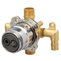 Product Image of Treysta Tub & Shower Valve - Vertical Inputs WITHOUT Stops - Cold Expansion Pex (Rough Brass), G00GS527