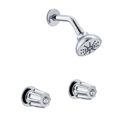 Product Image of Classics 2 Metal Fluted Handle Sliding Sleeve Threaded Escutcheon Shower Only Fitting w/ IPS/Sweat Connections (Chrome), G0748220