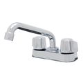 Product Image of Classics 2 Handle Centerset Laundry Faucet w/ Metal Fluted Handles and 6" Swing Spout (Chrome), G0749244