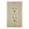 Product Image of Self-test SmartlockPro Slim GFCI Receptacle, 15A, NEMA 5-15R - Ivory (125V)