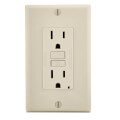 Product Image of Self-test SmartlockPro Slim GFCI Receptacle, 15A, NEMA 5-15R - Light Almond (125V)