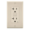 Product Image of Self-test SmartlockPro Slim GFCI Duplex Receptacle , 20A - Light Almond (125V)