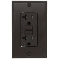 Product Image of 20A SmartlockPro GFCI Receptacle/Outlet, Tamper-Resistant (125V) - Brown