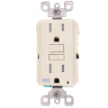 Product Image of Self-test SmartlockPro Slim Tamper/Weather Resistant GFCI Receptacle, NEMA 5-15R - Ivory (125V)