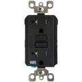 Product Image of SmartlockPro Slim Tamper/Weather Resistant Self-Test GFCI Receptacle, NEMA 5-20R - Black (125V)