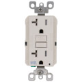 Product Image of Self-test SmartlockPro Slim Tamper/Weather Resistant GFCI Receptacle, 20A, NEMA 5-20R - Light Almond (125V)