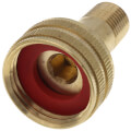 Product Image of 1/4" Male Pipe x 3/4" Female Hose Brass Garden Hose Swivel Adapter