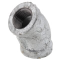 3/8" Galvanized Malleable 45° Elbow